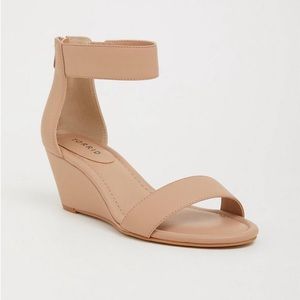 Torrid wide strappy wedge heels